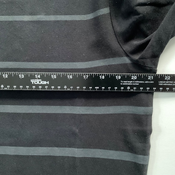 Calvin Klein Men’s Striped Pullover Sz L Black Athleisure Elevated Basic Classic - Picture 5 of 10